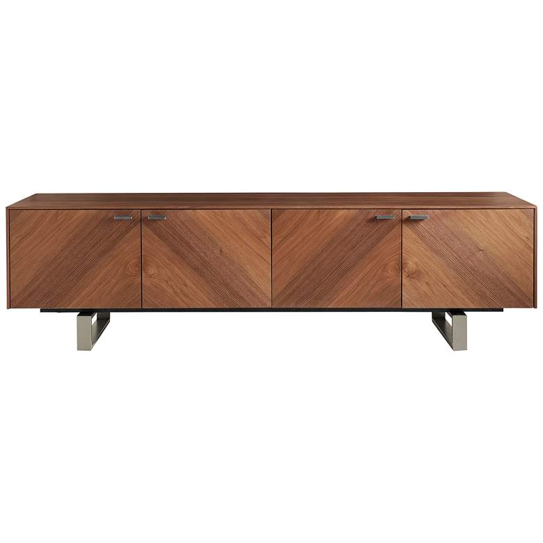 Image 5 Alvarado 70 3/4"W American Walnut Wood 4-Door Media Stand more views