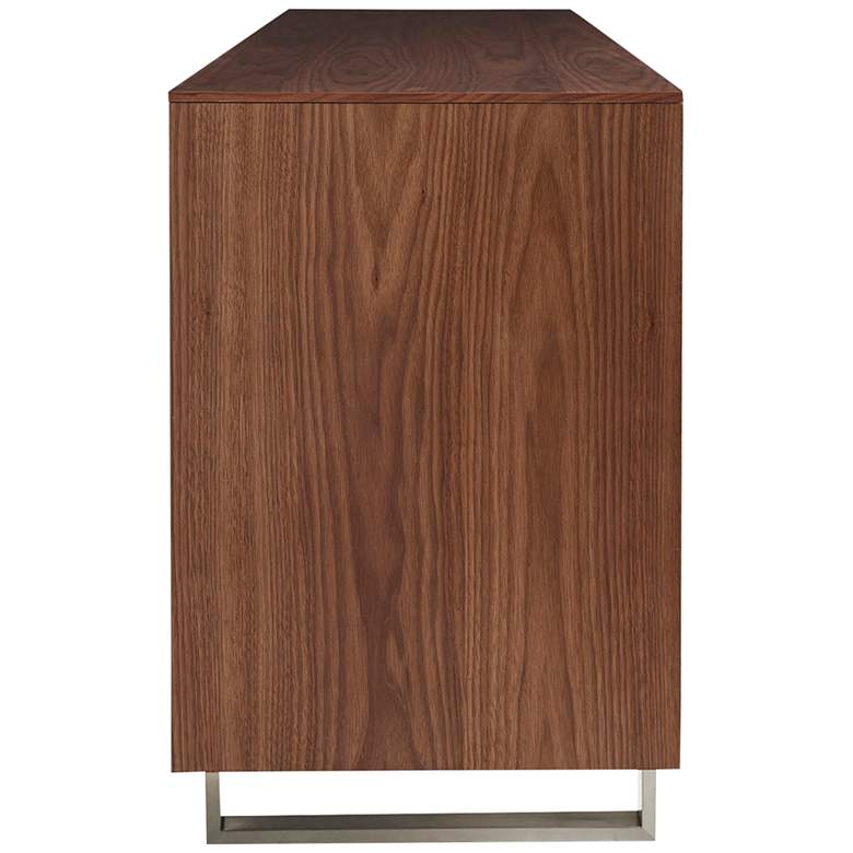 Image 7 Alvarado 78 3/4" Wide American Walnut Wood 4-Door Sideboard more views