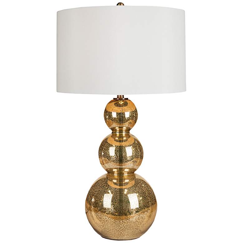 Image 1 Alvarado Goldtone Mercury Glass Table Lamp