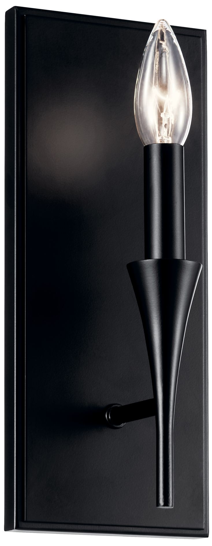 Alvaro 11.5 Inch 1 Light Wall Sconce in Black