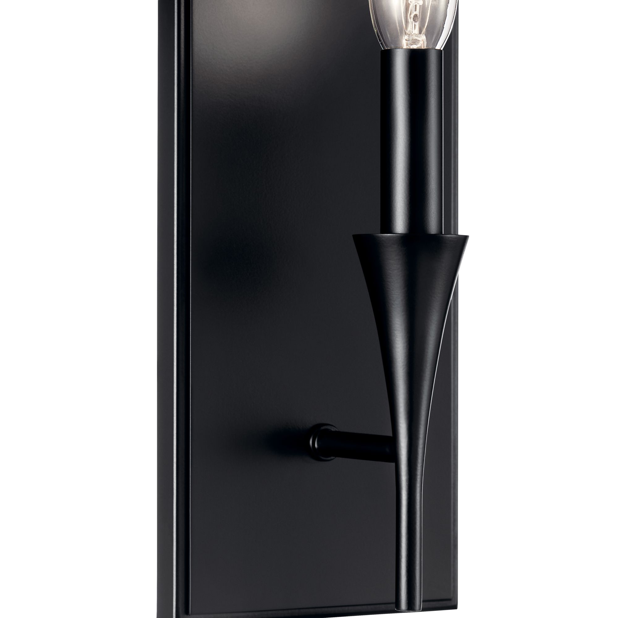 Image 2 Alvaro 11.5 Inch 1 Light Wall Sconce in Black more views