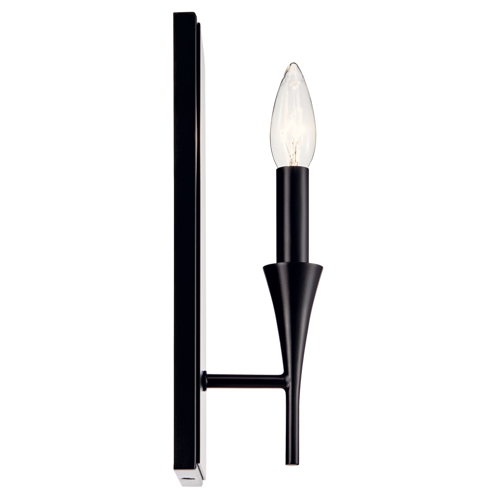 Image 3 Alvaro 11.5 Inch 1 Light Wall Sconce in Black more views