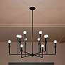 1_Alvaro Black Chandelier 12Lt