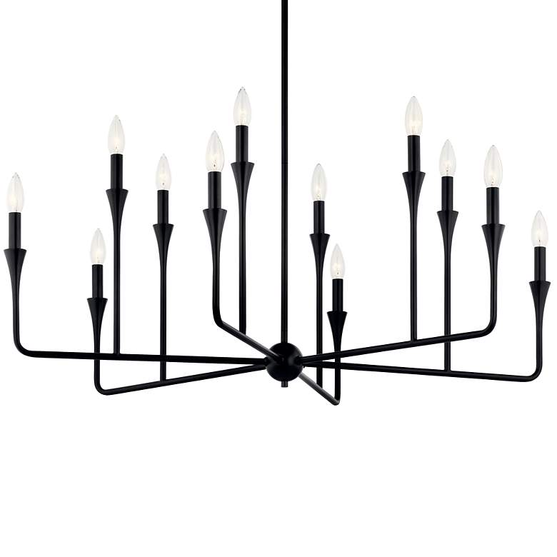 Image 4 Alvaro Black Chandelier 12Lt more views