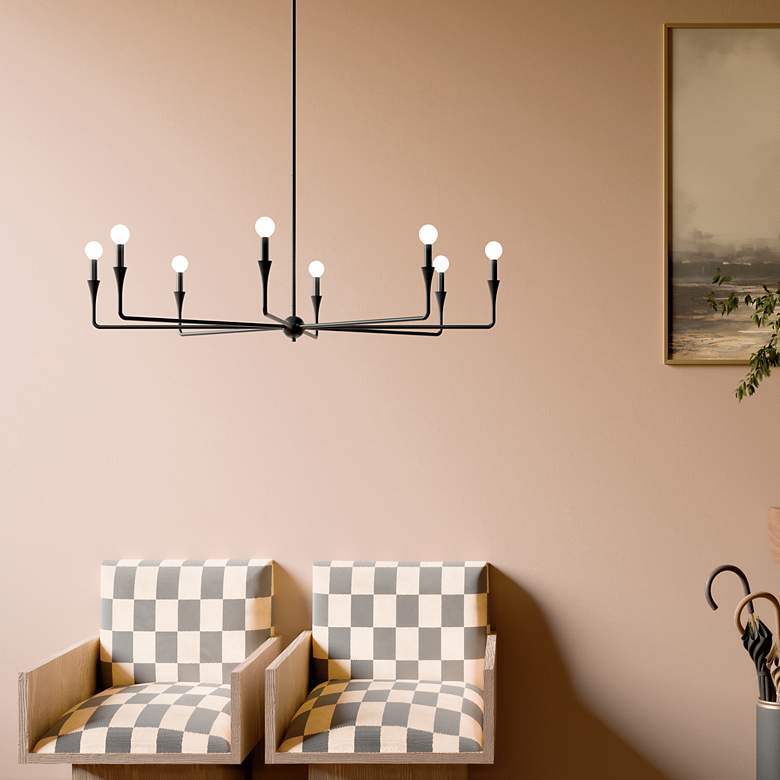 Image 7 Alvaro Black Chandelier 8Lt more views