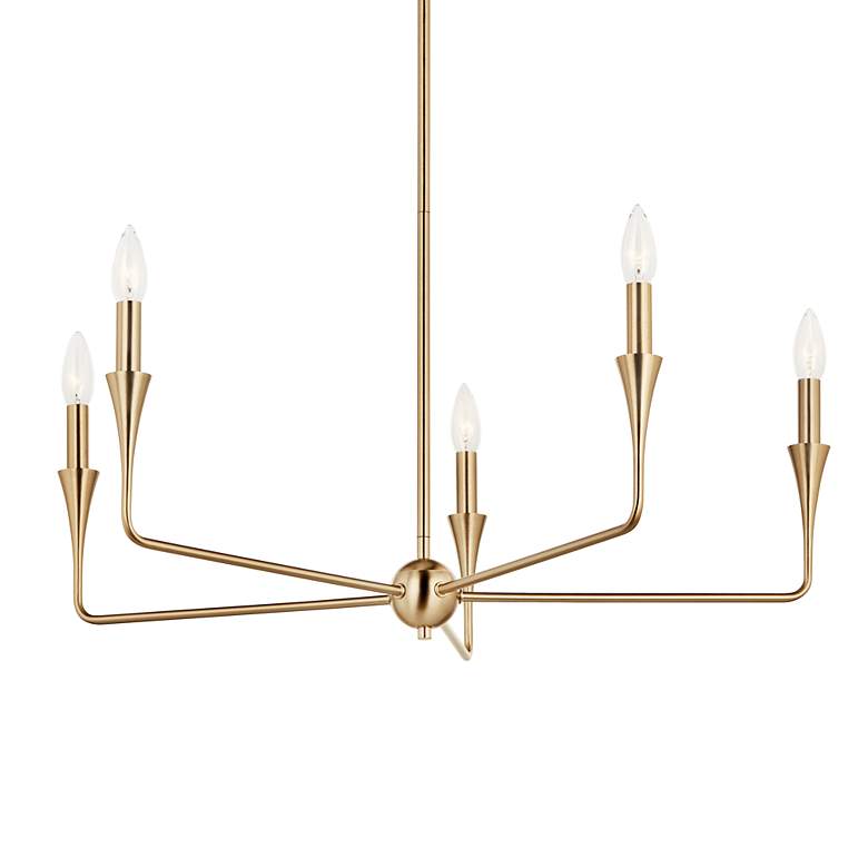 Image 7 Alvaro Champagne Bronze Chandelier 5Lt more views