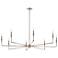 Alvaro Polished Nickel Chandelier 8Lt