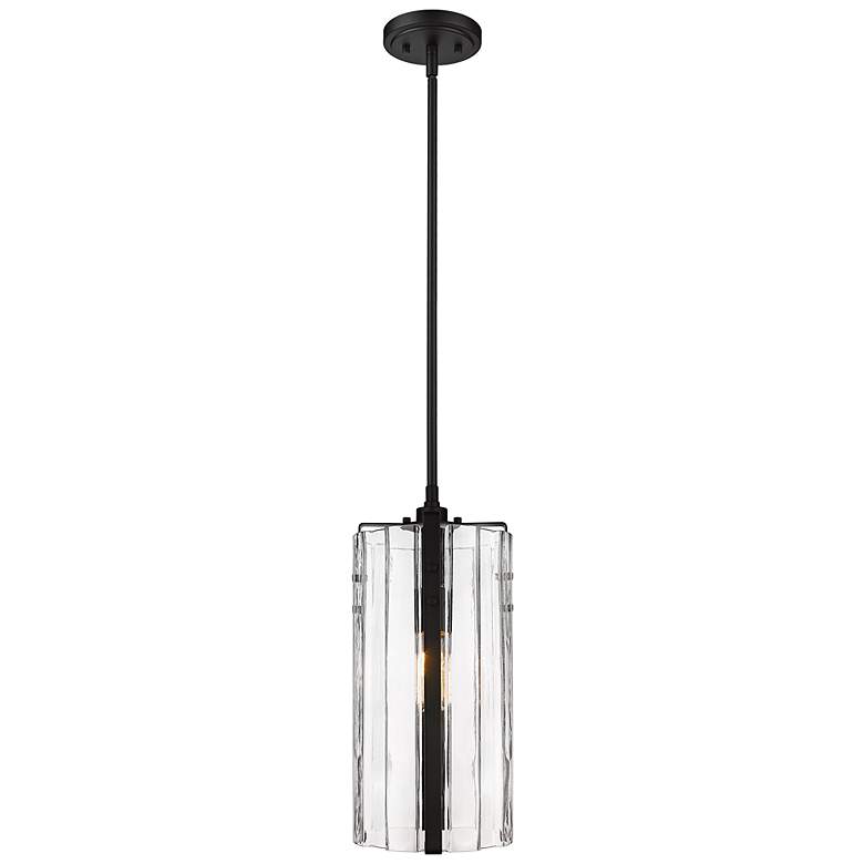 Image 5 Alverton 8" Wide Matte Black Mini Pendant more views