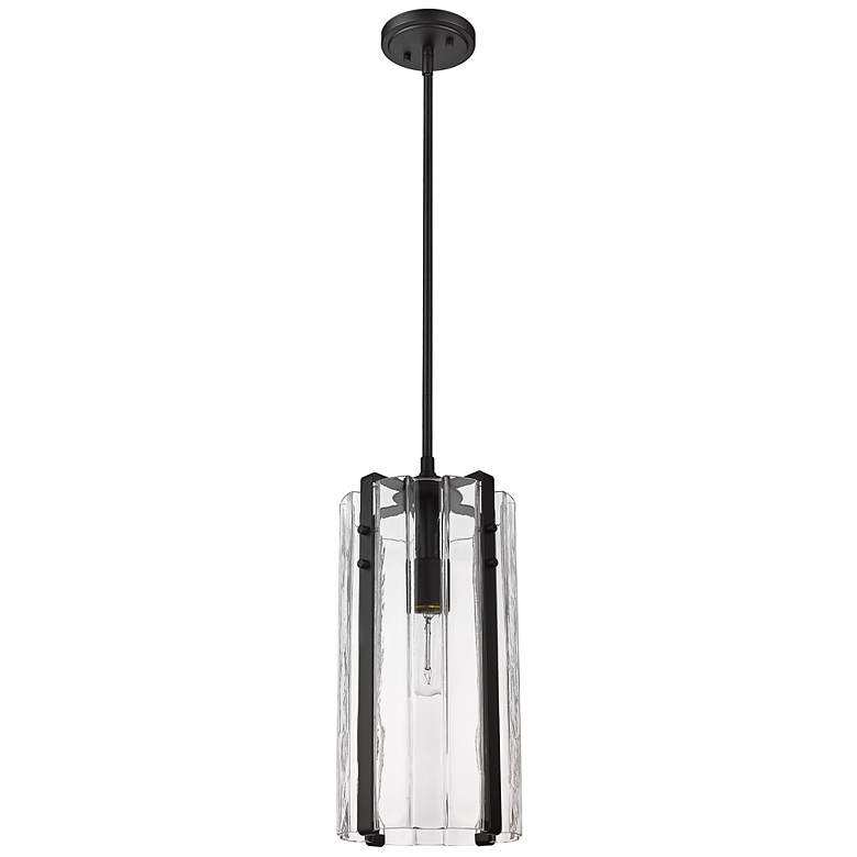 Image 6 Alverton 8" Wide Matte Black Mini Pendant more views
