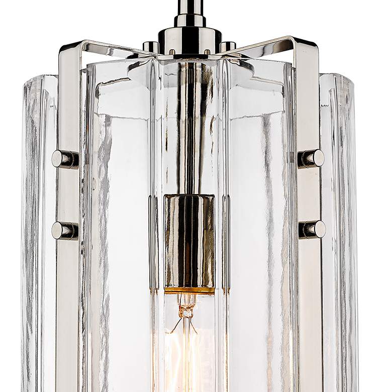 Image 3 Alverton 8" Wide Polished Nickel Mini Pendant more views