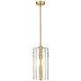 5_Alverton 8" Wide Rubbed Brass Mini Pendant more views