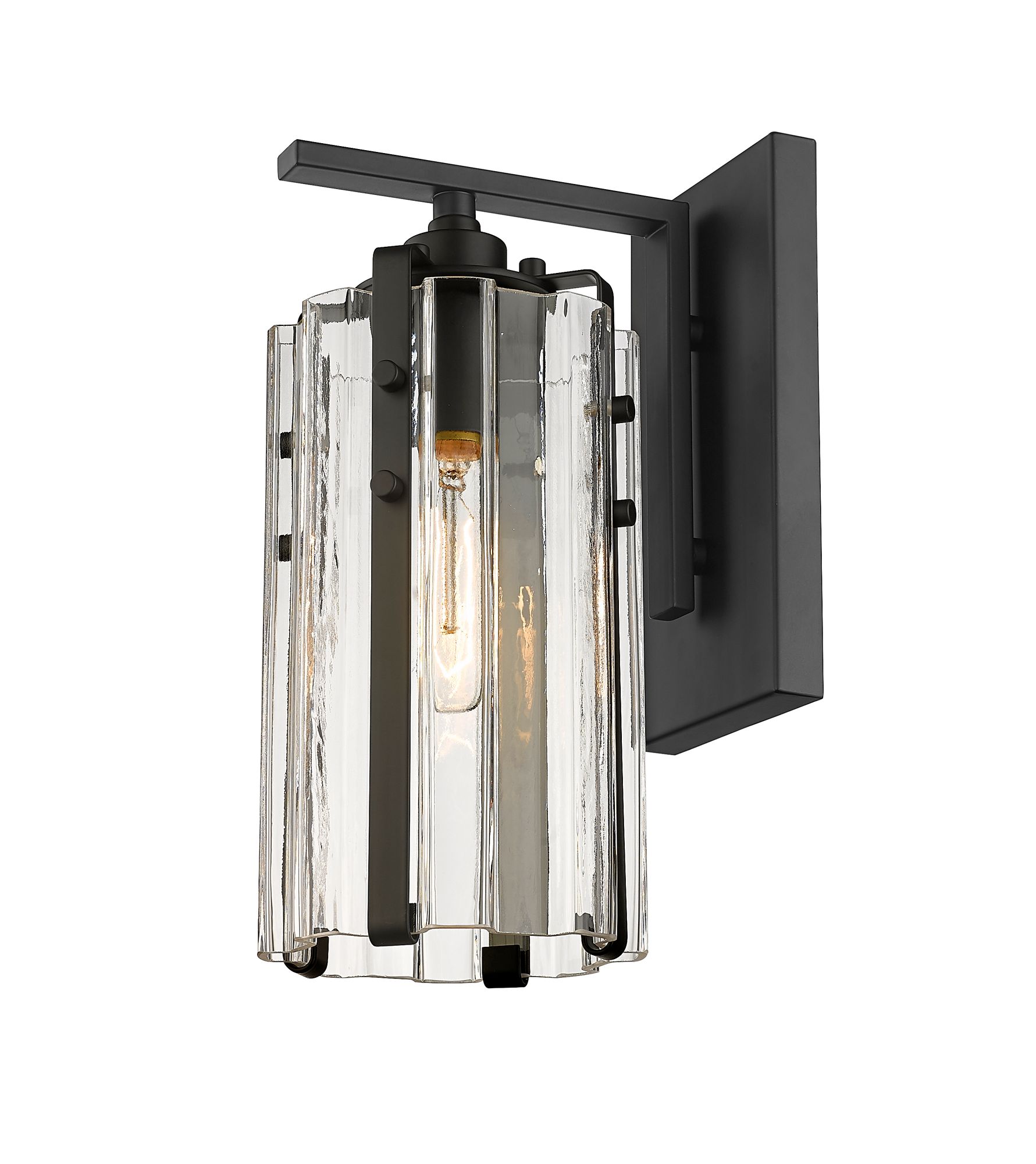 Image 6 Alverton by Z-Lite Matte Black 5.25 inch 1 Light Wall Sconce more views