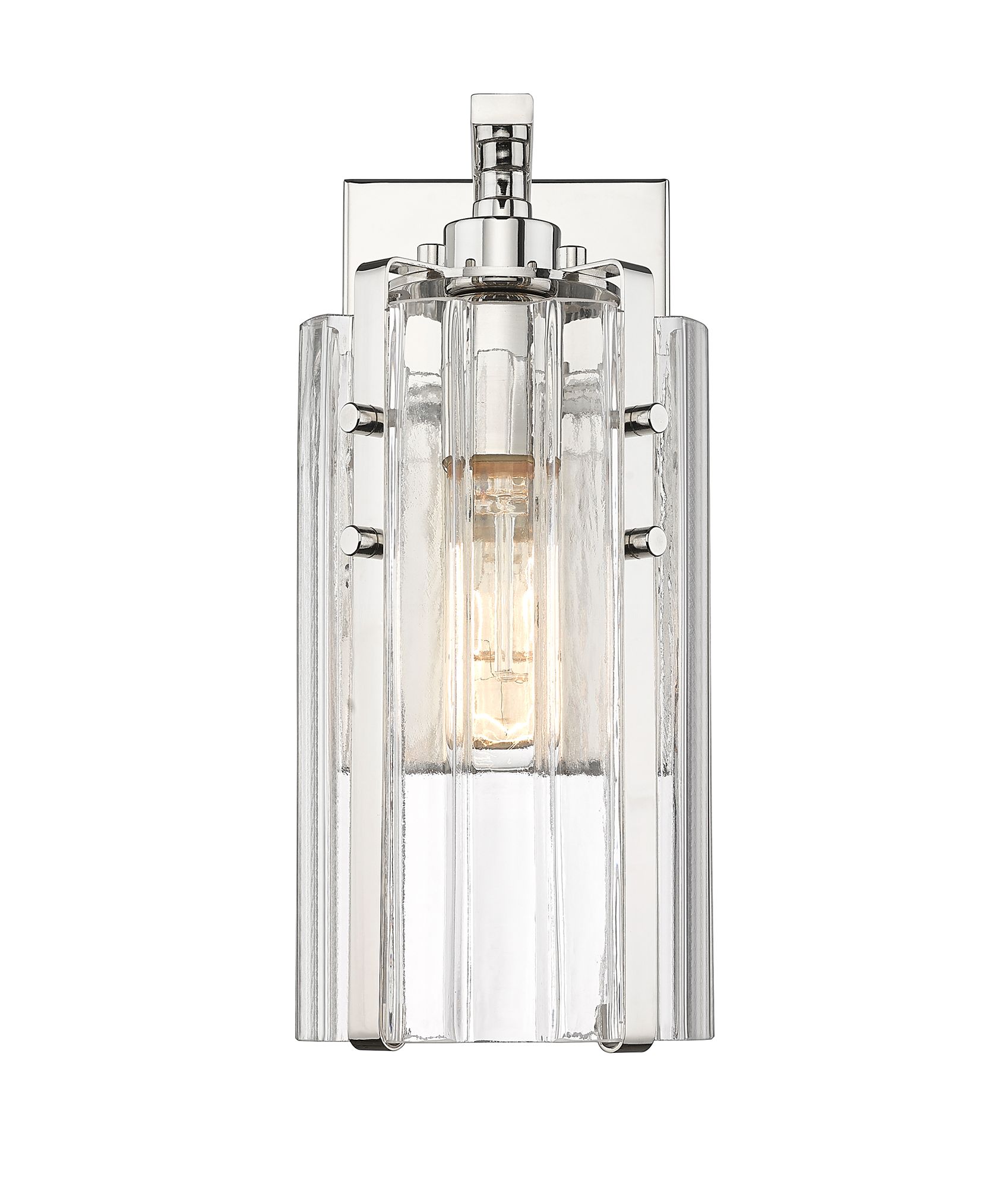 Image 4 Alverton by Z-Lite Polished Nickel 5.25 inch 1 Light Wall Sconce more views