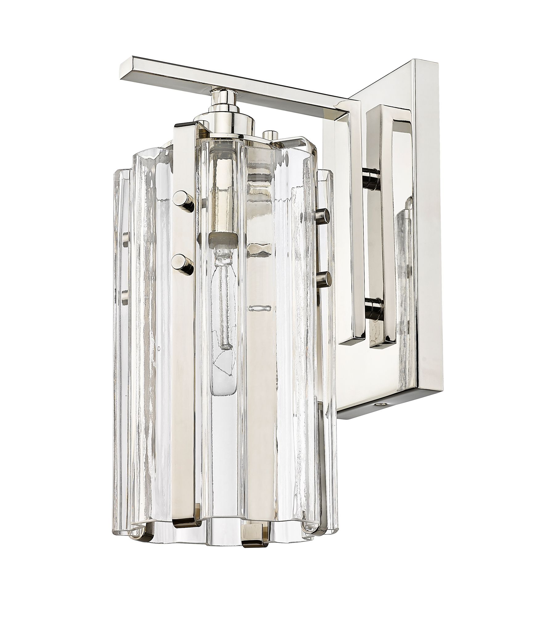 Image 7 Alverton by Z-Lite Polished Nickel 5.25 inch 1 Light Wall Sconce more views