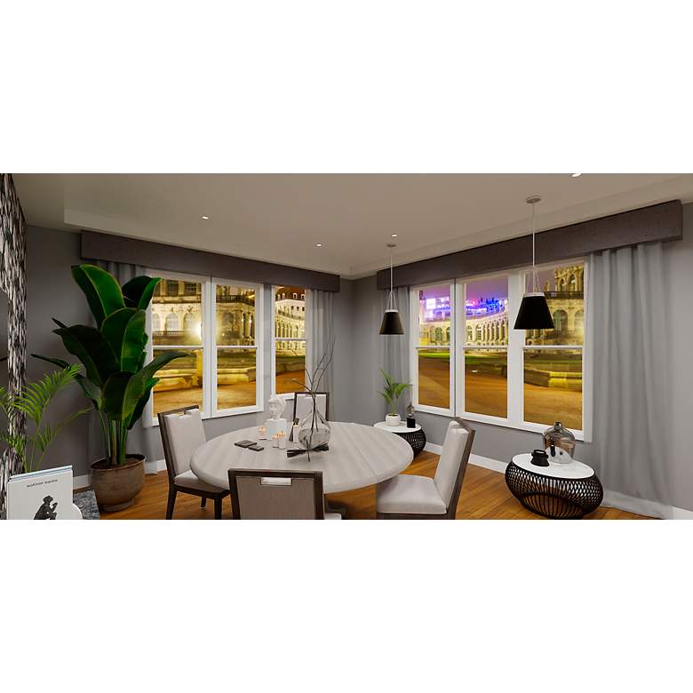 Image 3 Alwyn 1-Light Brushed Nickel Mini Pendant more views