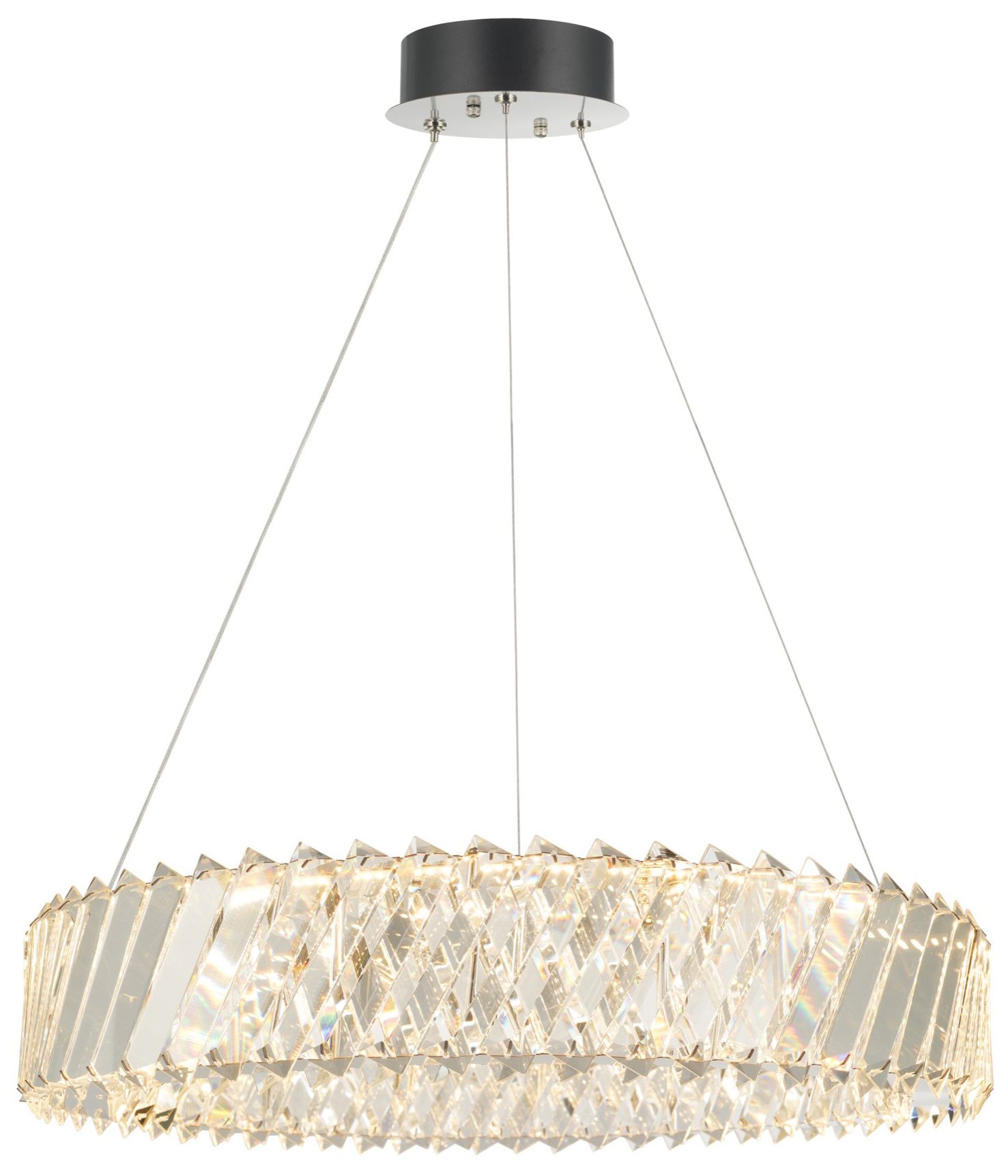 Image 2 Alya 17" Wide Polished Nickel LED Chandelier more views