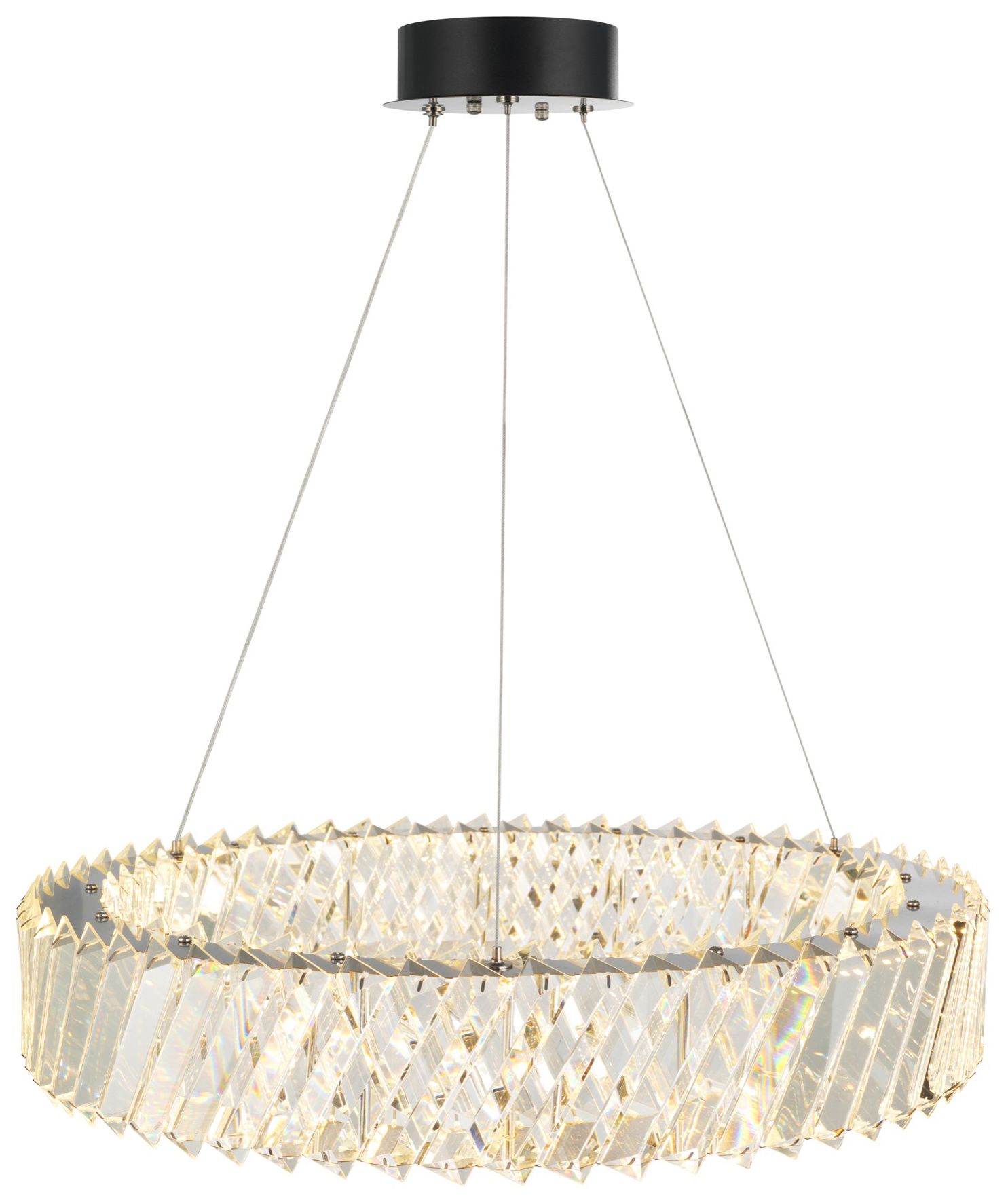 Image 3 Alya 17" Wide Polished Nickel LED Chandelier more views
