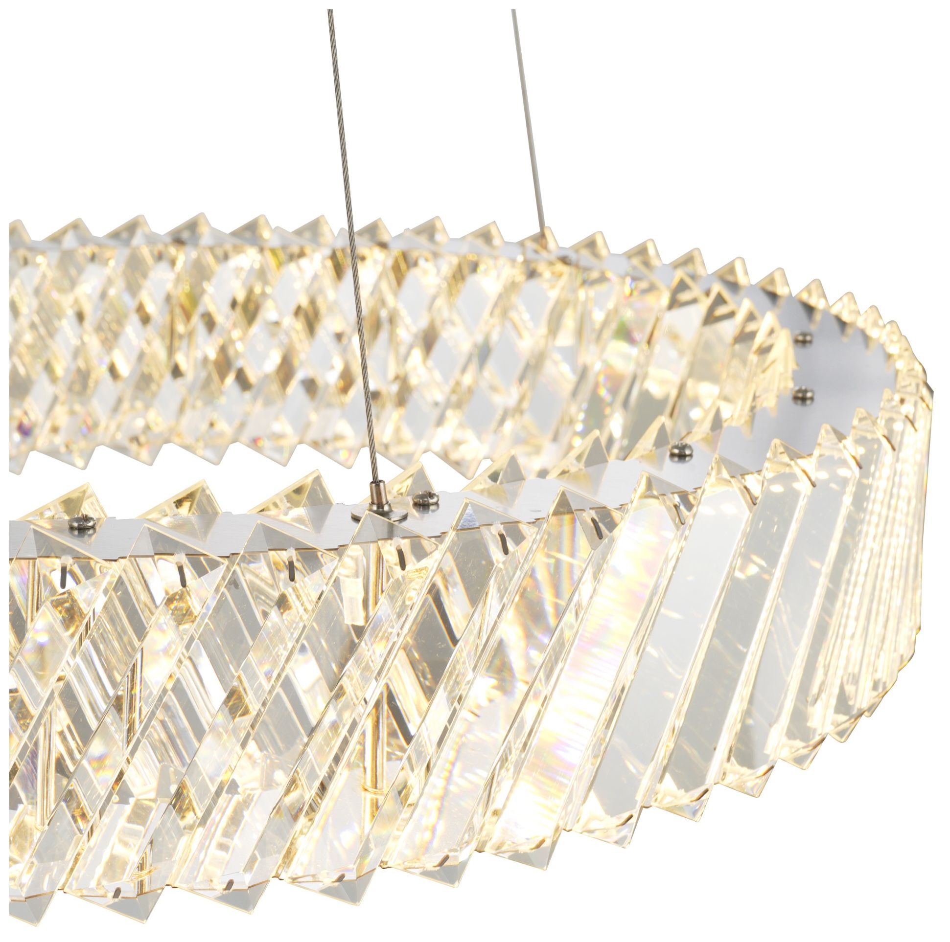 Image 4 Alya 17" Wide Polished Nickel LED Chandelier more views
