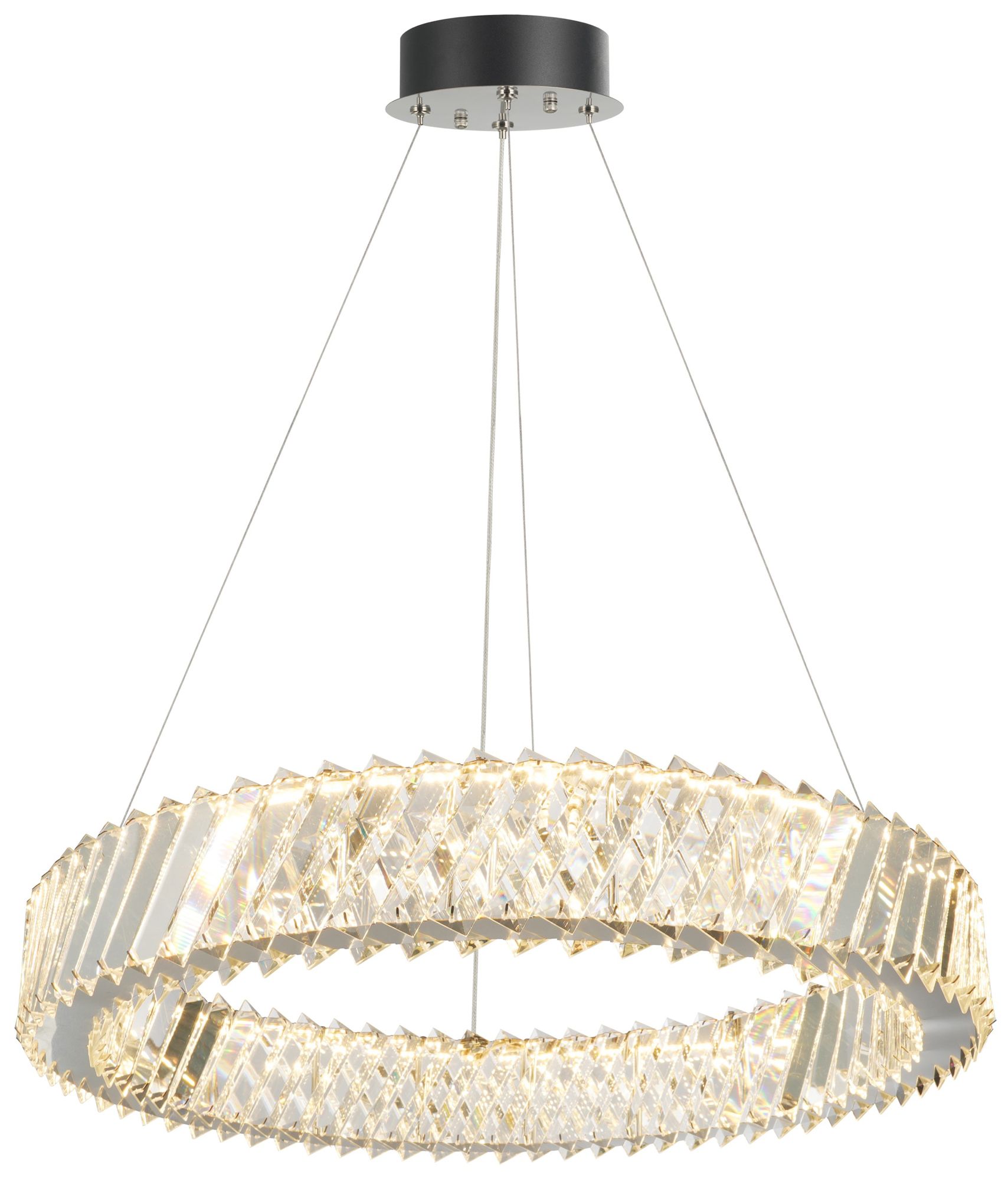 Alya 23.5" Wide Polished Nickel LED Chandelier