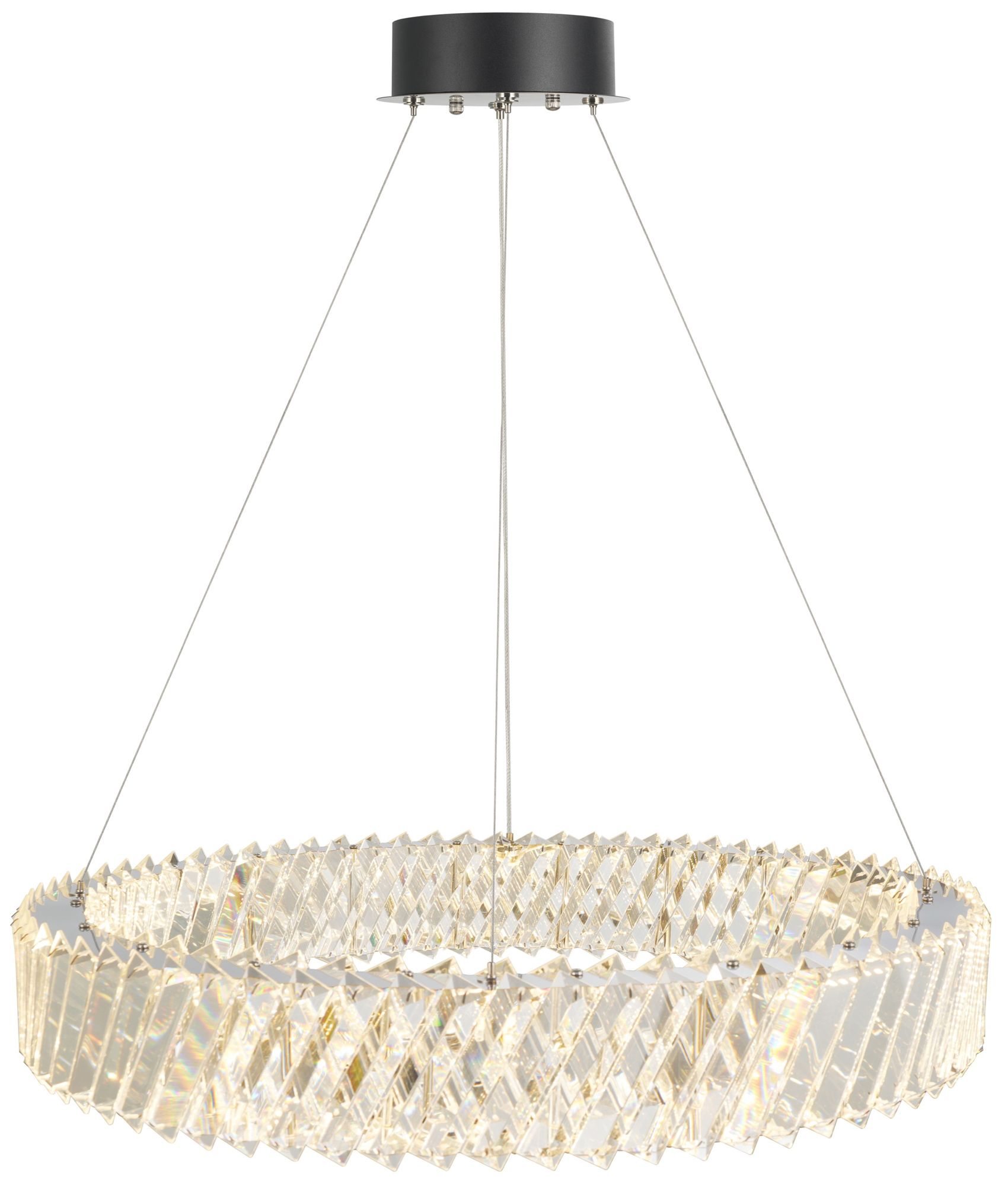 Image 3 Alya 23.5" Wide Polished Nickel LED Chandelier more views