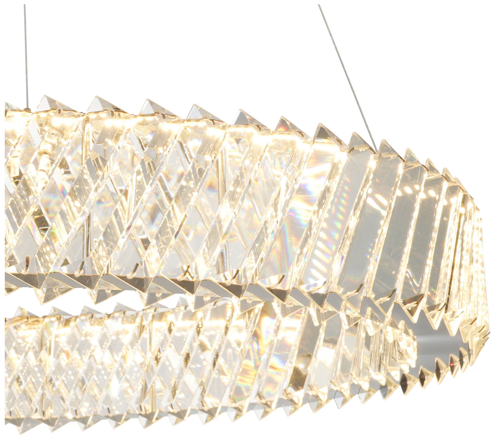 Image 4 Alya 23.5" Wide Polished Nickel LED Chandelier more views