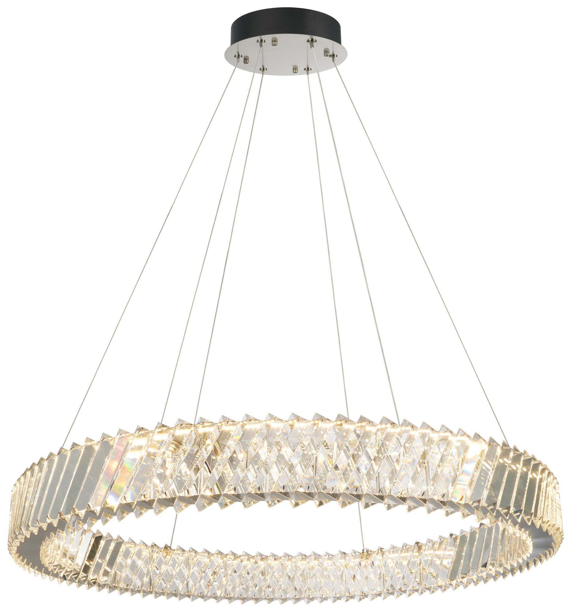 Alya 31.5" Wide Polished Nickel LED Chandelier