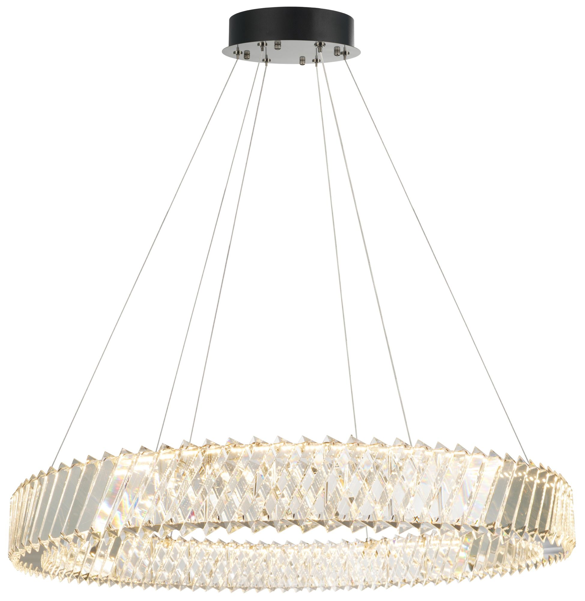 Image 2 Alya 31.5" Wide Polished Nickel LED Chandelier more views