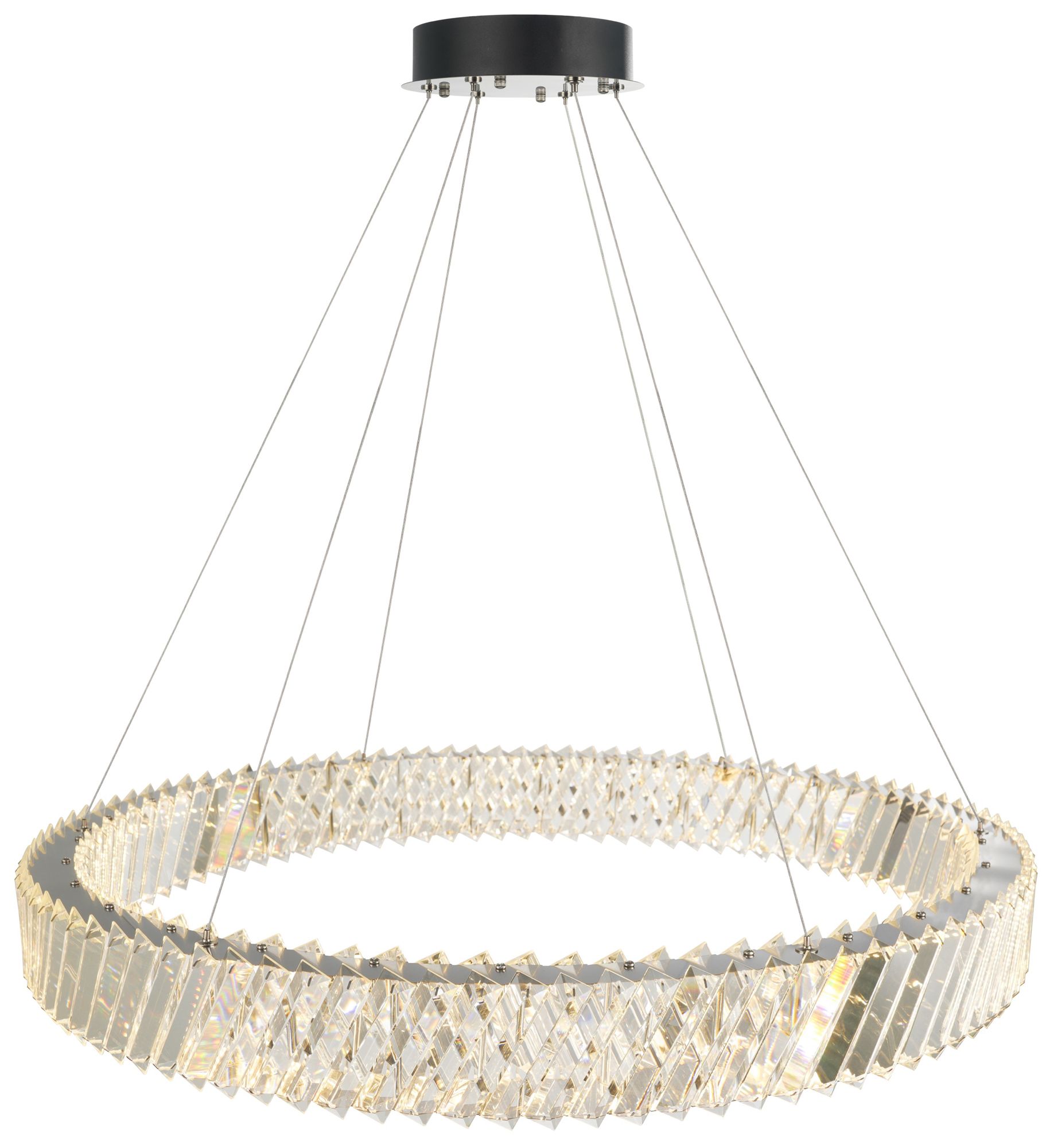 Image 3 Alya 31.5" Wide Polished Nickel LED Chandelier more views