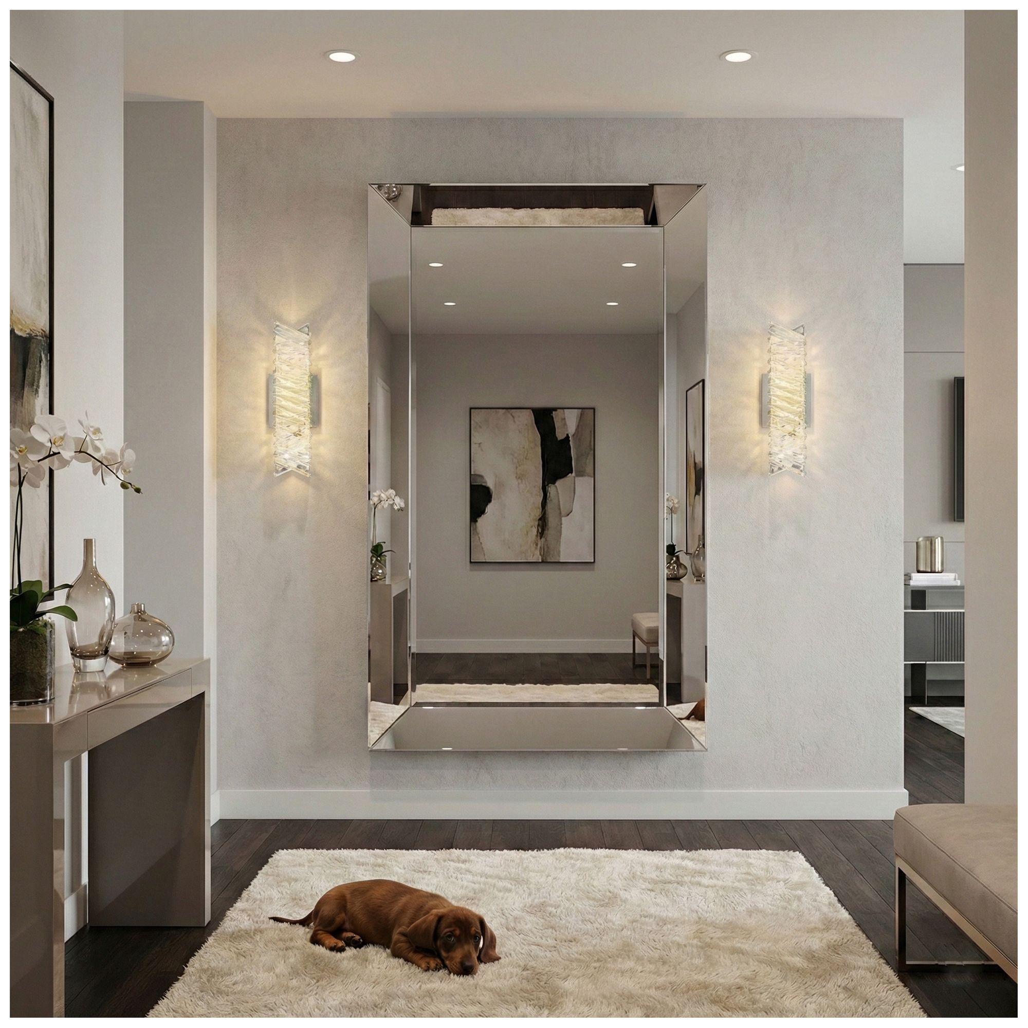 Image 6 Alya 5" High Polished Nickel Wall Sconce more views