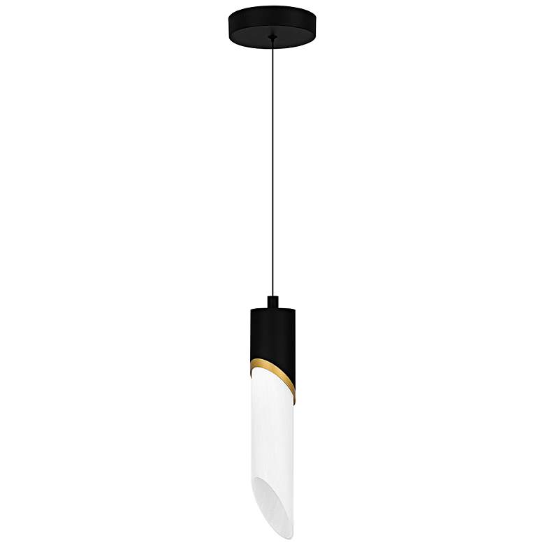 Image 1 Alys 1-Light Integrated LED Matte Black Mini Pendant