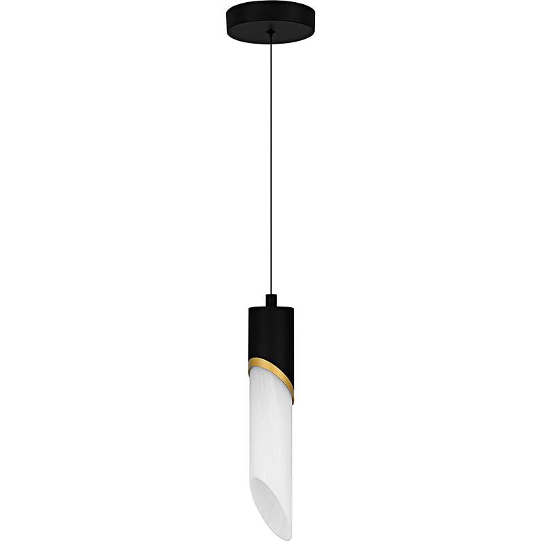 Image 2 Alys 1-Light Integrated LED Matte Black Mini Pendant more views