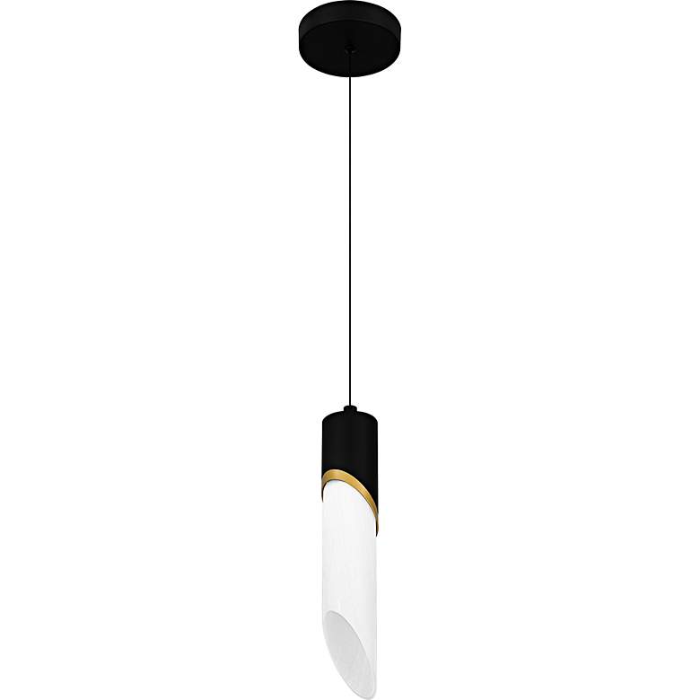 Image 4 Alys 1-Light Integrated LED Matte Black Mini Pendant more views