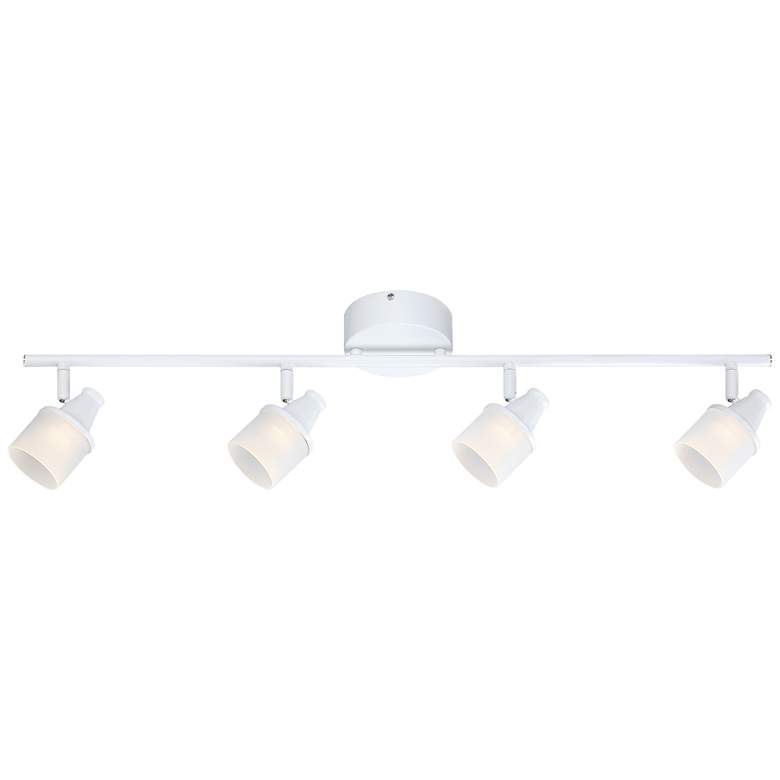 Image 1 Alys 31 inch Wide White 4-Light LED Track Light Kit for Ceiling or Wall