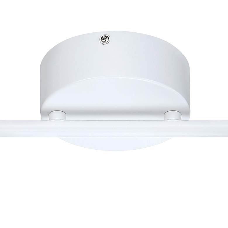 Image 3 Alys 31 inch Wide White 4-Light LED Track Light Kit for Ceiling or Wall more views