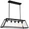 Alyson 5 Light Down Chandelier With Black Finish