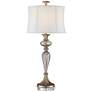 Alyson Mercury Glass Table Lamp With 7" Wide Round Riser