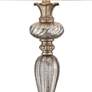 Alyson Mercury Glass Table Lamp With 7" Wide Round Riser