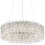 Alyssa 23 1/2&quot; Wide Chrome and Crystal LED Pendant Light