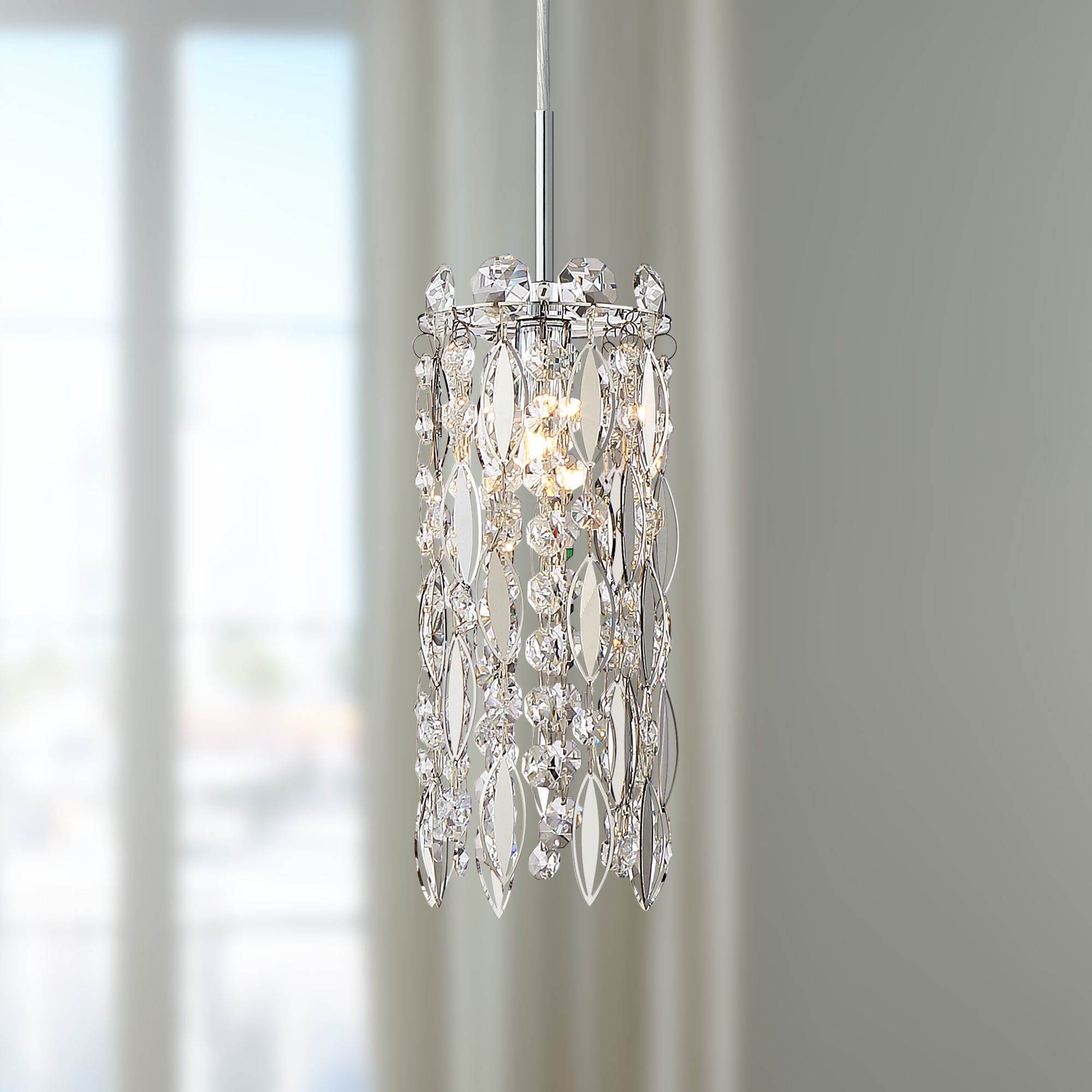 mini crystal pendant light