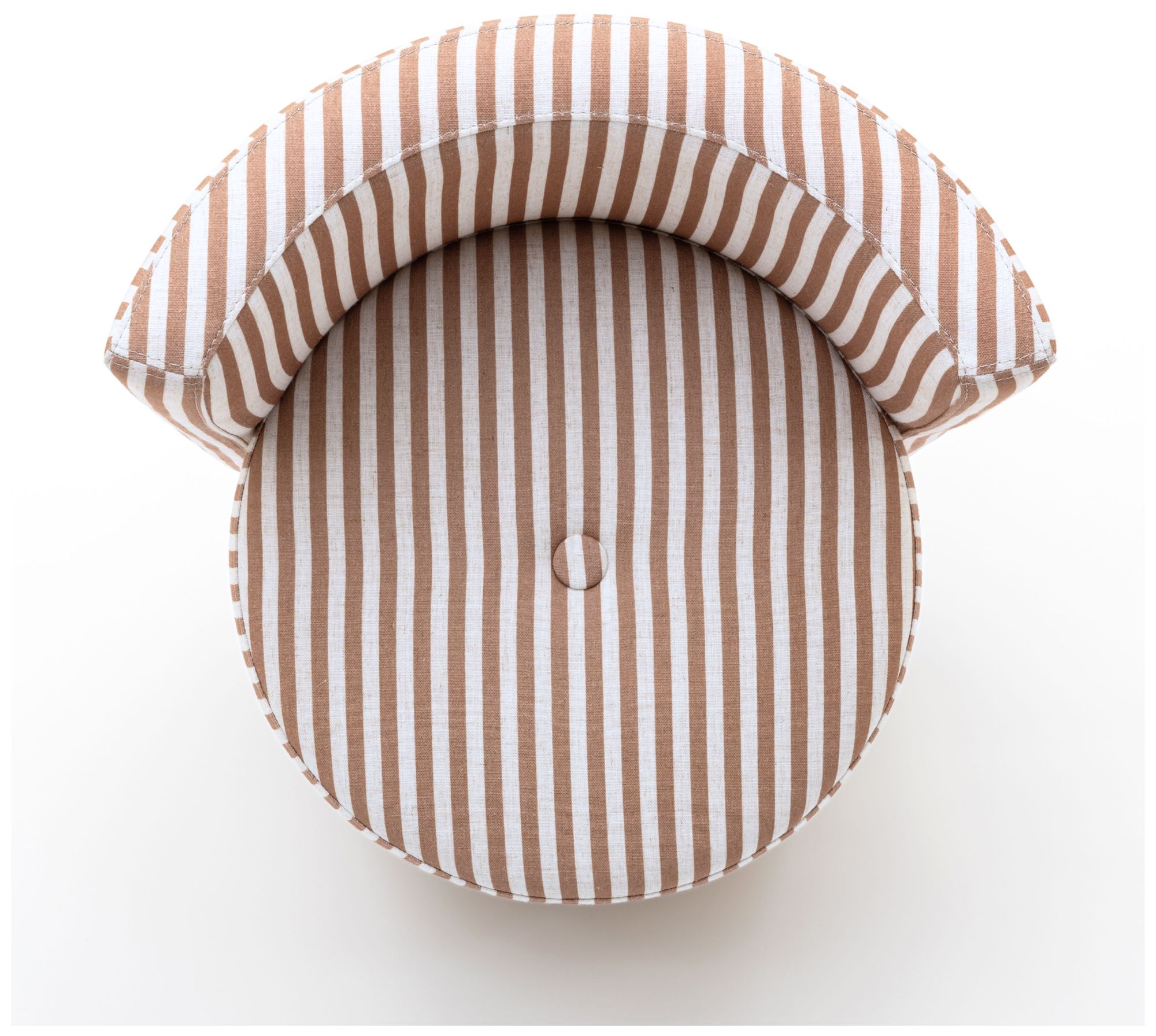 Image 4 Alyssa Curry Yellow Striped Linen Rolling Desk Chair more views