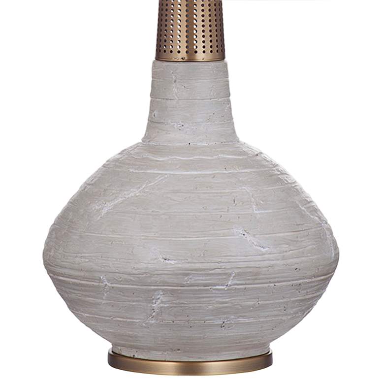 Image 4 Alyssa Gray Natural Cement Vase Table Lamp more views