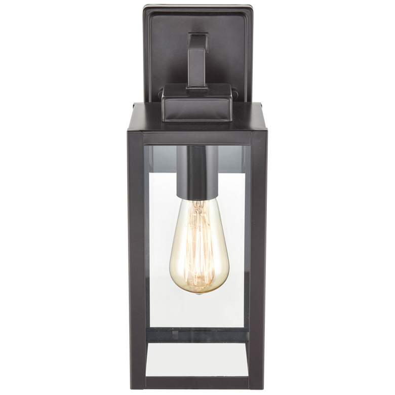 Image 1 Alyssia 13" High Powder-Coated Bronze Outdoor Wall Light