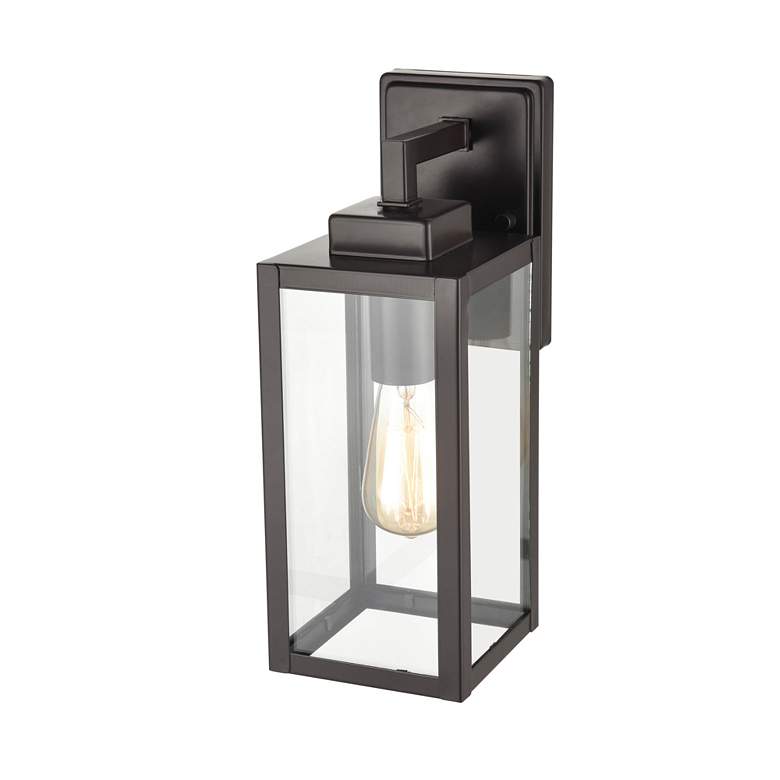 Image 3 Alyssia 13" High Powder-Coated Bronze Outdoor Wall Light more views