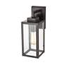3_Alyssia 13" High Powder-Coated Bronze Outdoor Wall Light more views