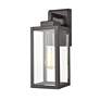 6_Alyssia 13" High Powder-Coated Bronze Outdoor Wall Light more views