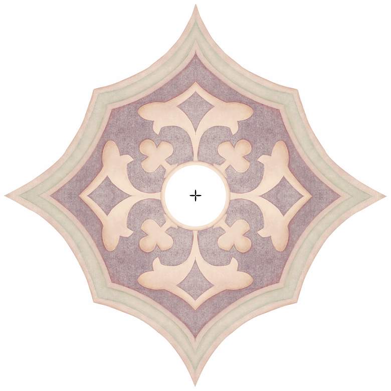 Image 2 Alzira Giclee 24 inch Wide Repositionable Ceiling Medallion