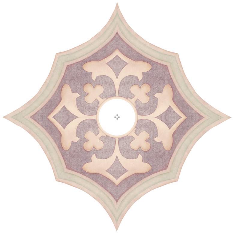 Image 1 Alzira Giclee 24" Wide Repositionable Ceiling Medallion