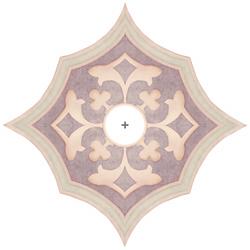Alzira Giclee 24&quot; Wide Repositionable Ceiling Medallion