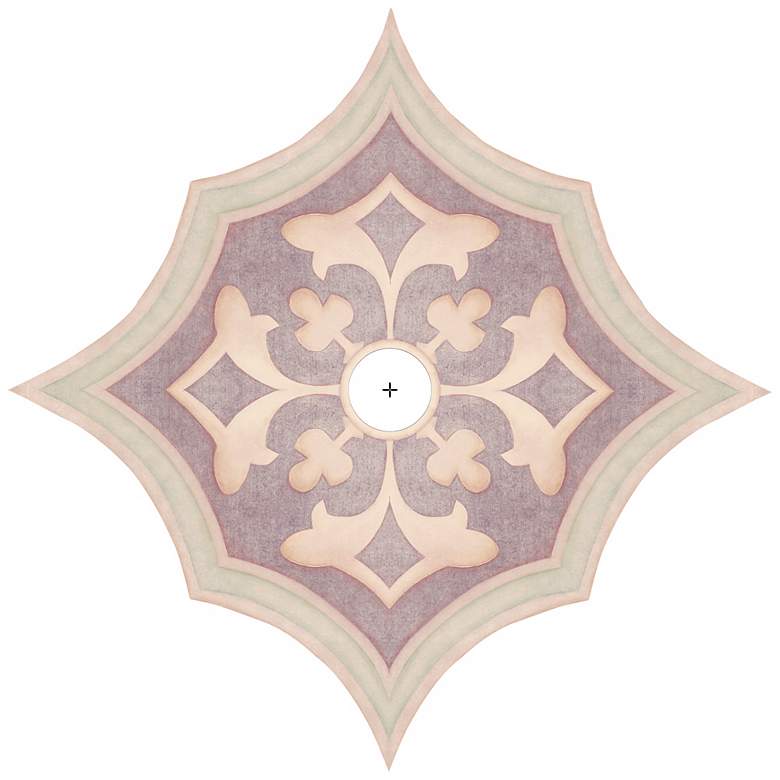 Image 1 Alzira Giclee 36" Wide Repositionable Ceiling Medallion
