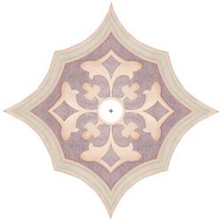 Alzira Giclee 36&quot; Wide Repositionable Ceiling Medallion